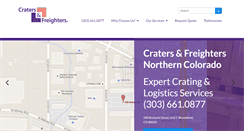 Desktop Screenshot of cratersandfreightersnorthcolo.com