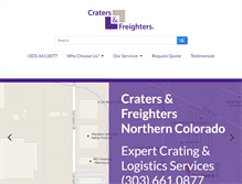 Tablet Screenshot of cratersandfreightersnorthcolo.com